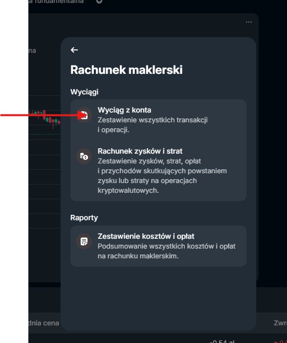 Pobieranie wyciągu