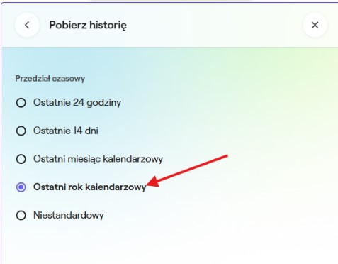 Wybór okresu